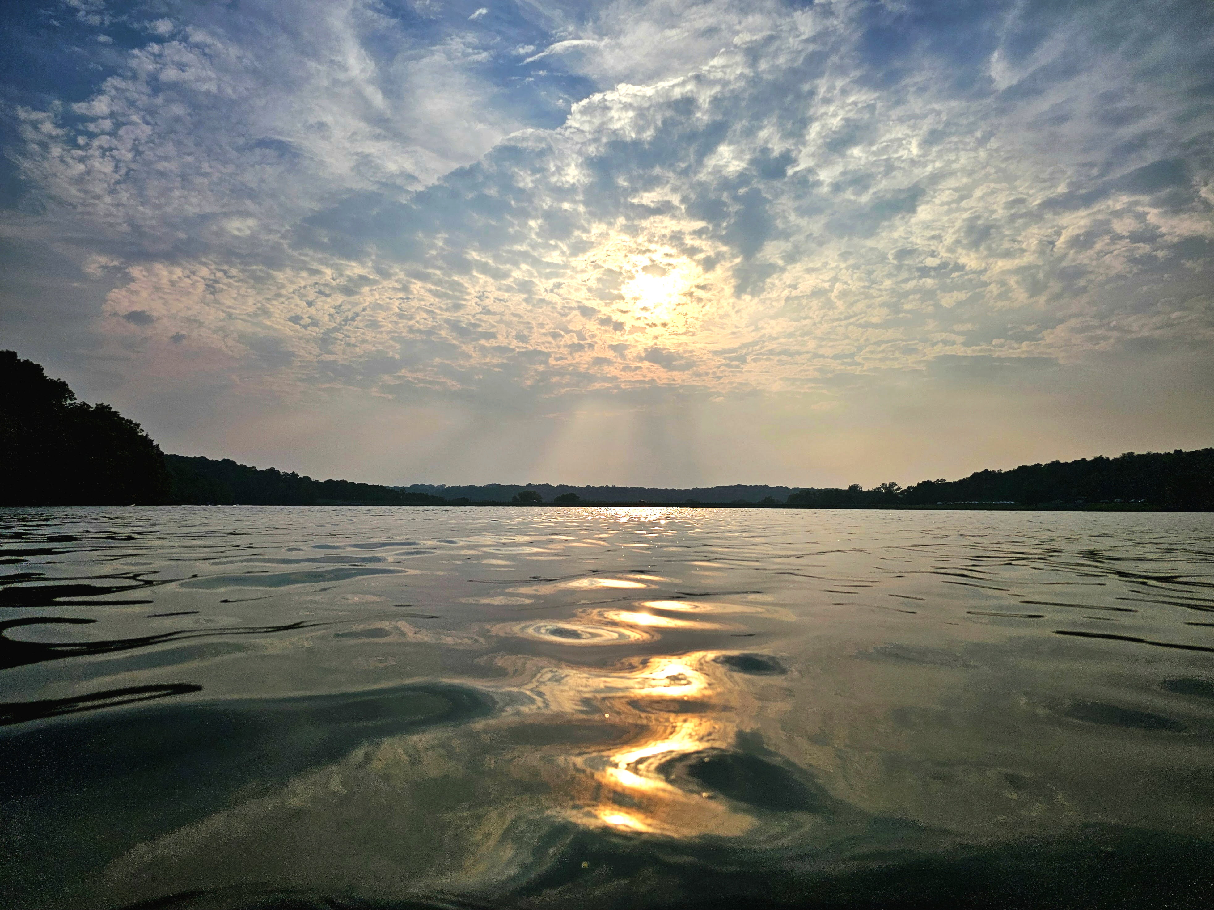 Sunset on the water